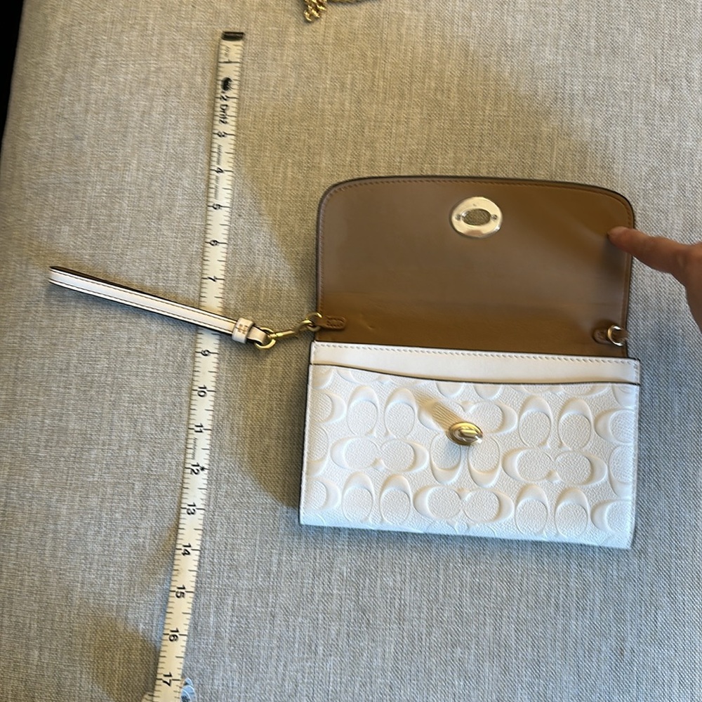 Coach leather crossbody! Practically new! - Picture 9 of 16